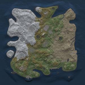 Thumbnail Rust Map: Procedural Map, Size: 3700, Seed: 1477983807, 18 Monuments