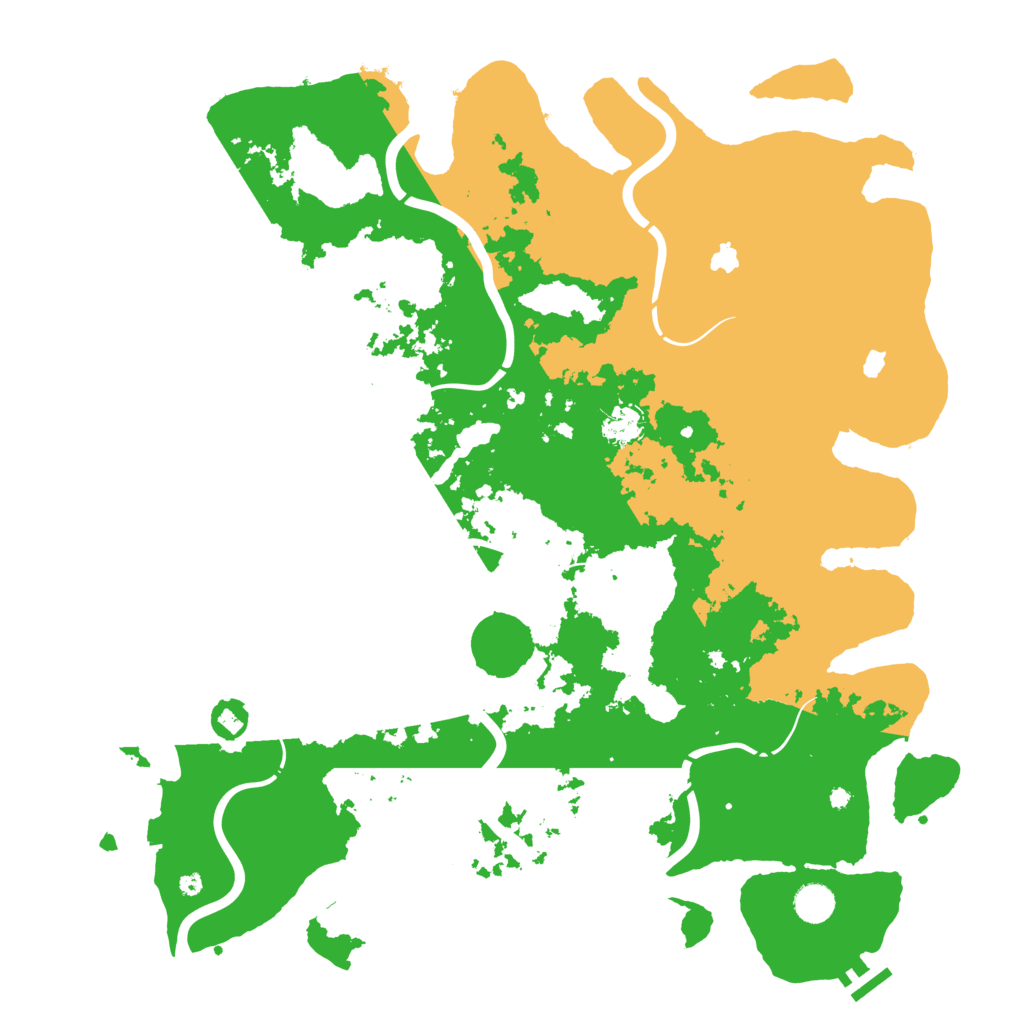 Biome Rust Map: Procedural Map, Size: 4500, Seed: 348186193