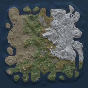 Thumbnail Rust Map: Procedural Map, Size: 4250, Seed: 1289663525, 19 Monuments