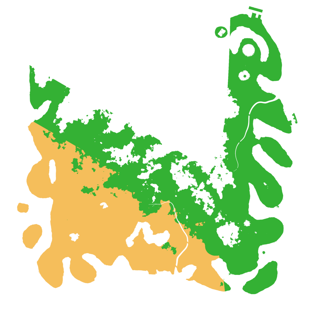 Biome Rust Map: Procedural Map, Size: 4500, Seed: 1257640652