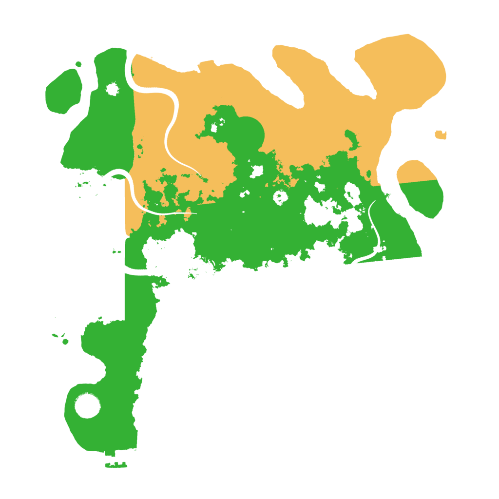 Biome Rust Map: Procedural Map, Size: 3500, Seed: 69509421