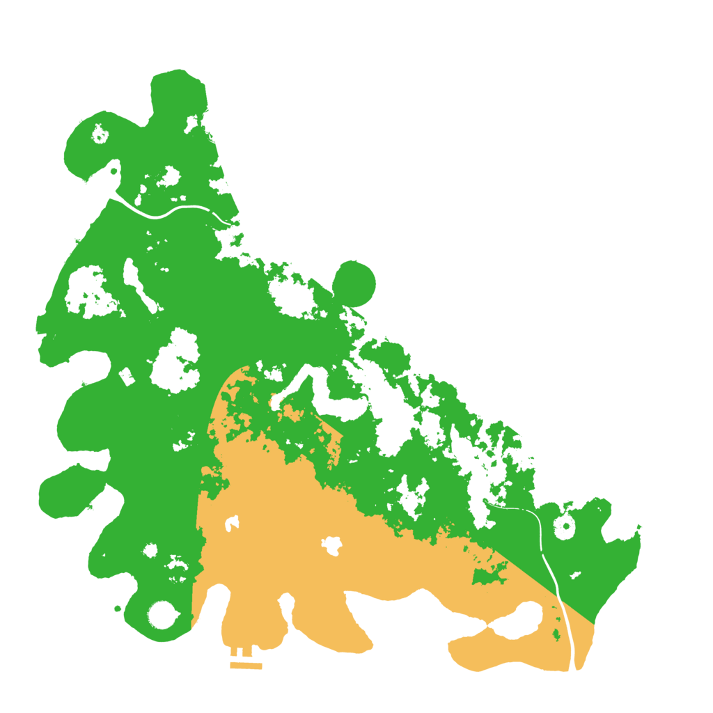 Biome Rust Map: Procedural Map, Size: 4500, Seed: 1686903258