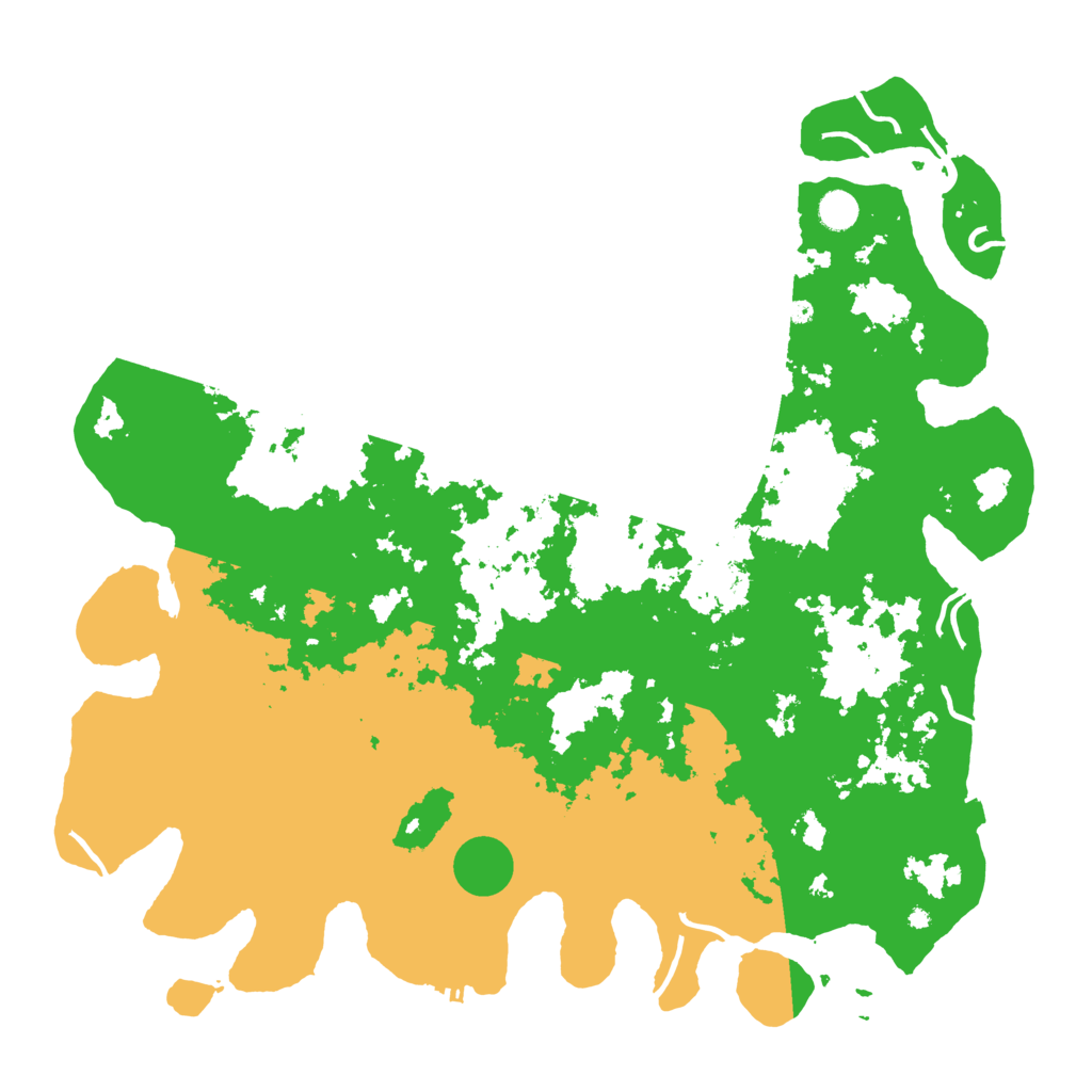 Biome Rust Map: Procedural Map, Size: 4801, Seed: 61007