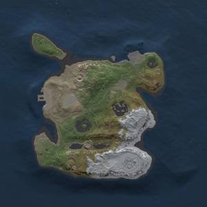 Thumbnail Rust Map: Procedural Map, Size: 1999, Seed: 258486111, 6 Monuments