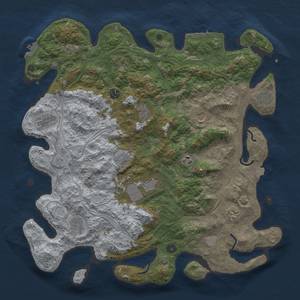 Thumbnail Rust Map: Procedural Map, Size: 4500, Seed: 1519102313, 19 Monuments