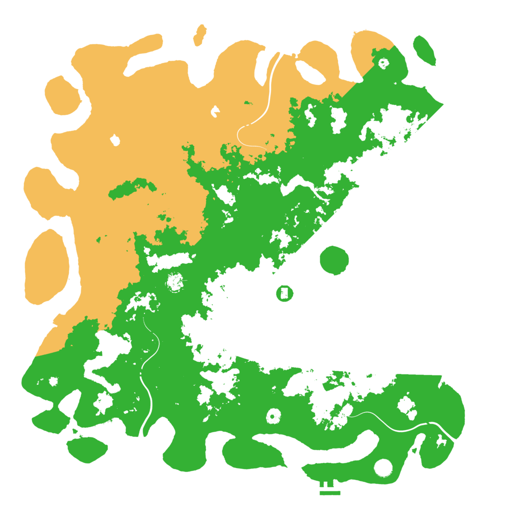 Biome Rust Map: Procedural Map, Size: 5000, Seed: 605809534