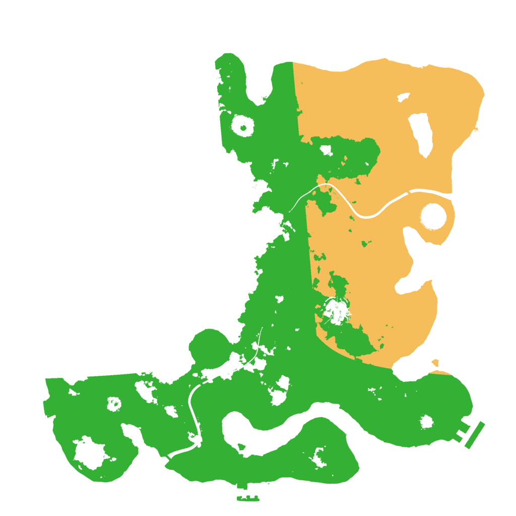 Biome Rust Map: Procedural Map, Size: 3500, Seed: 1117512683