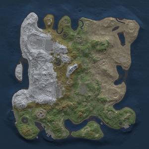 Thumbnail Rust Map: Procedural Map, Size: 3500, Seed: 1117512683, 16 Monuments