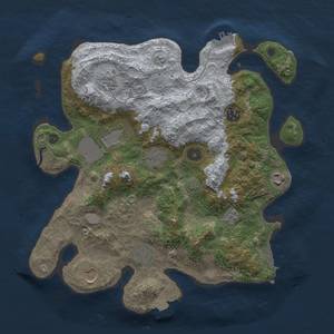 Thumbnail Rust Map: Procedural Map, Size: 3500, Seed: 475294910, 16 Monuments