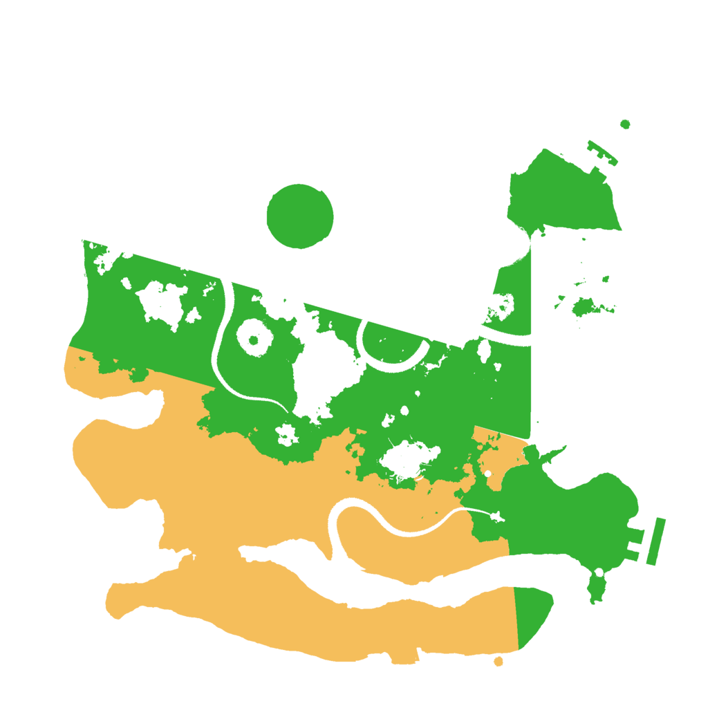 Biome Rust Map: Procedural Map, Size: 3000, Seed: 541389803