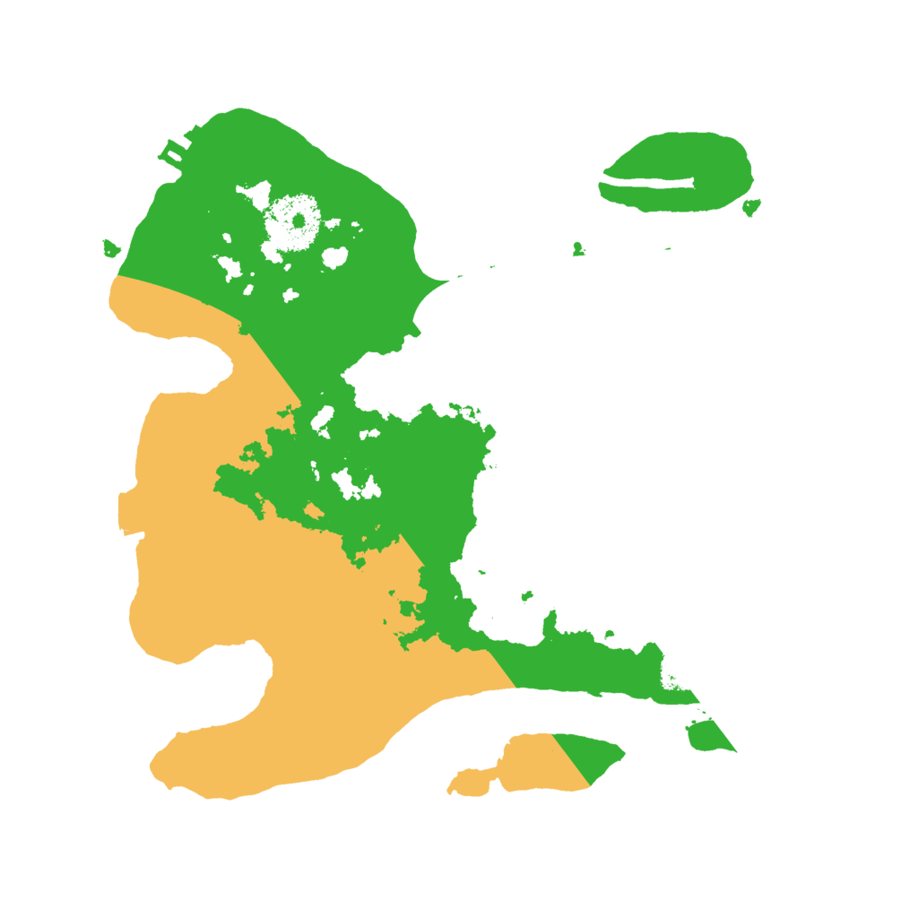 Biome Rust Map: Procedural Map, Size: 2500, Seed: 350409803