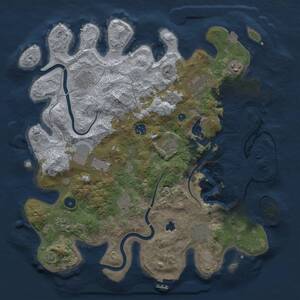 Thumbnail Rust Map: Procedural Map, Size: 4000, Seed: 1238, 16 Monuments