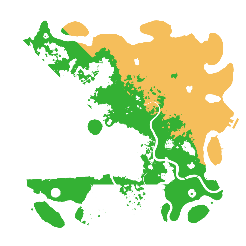 Biome Rust Map: Procedural Map, Size: 4500, Seed: 7231