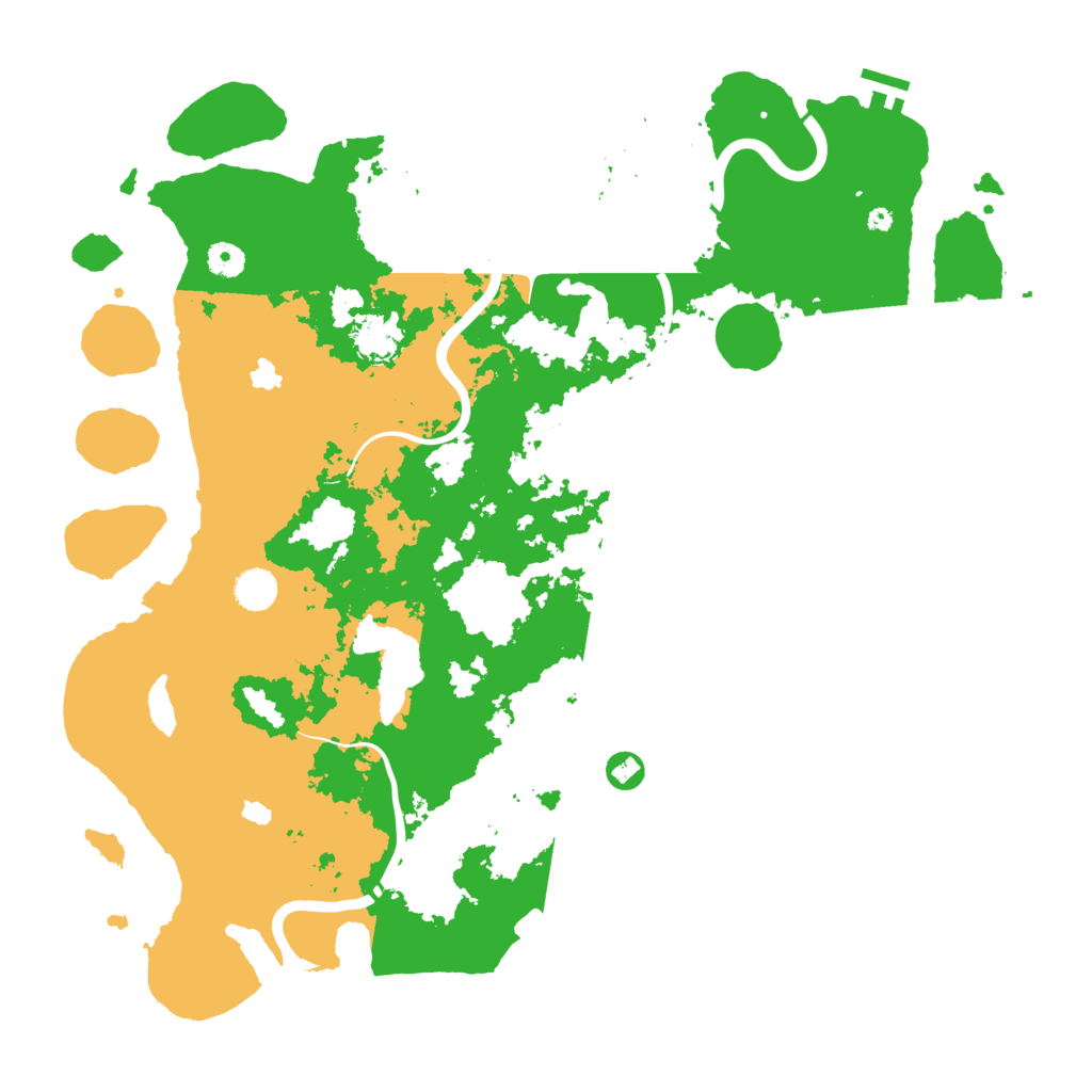 Biome Rust Map: Procedural Map, Size: 4500, Seed: 4571