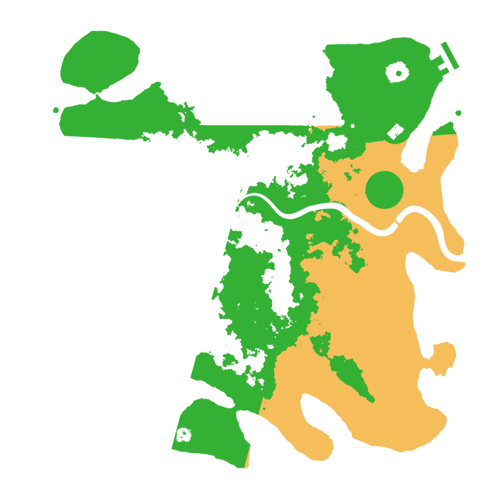 Biome Rust Map: Procedural Map, Size: 3500, Seed: 969282885