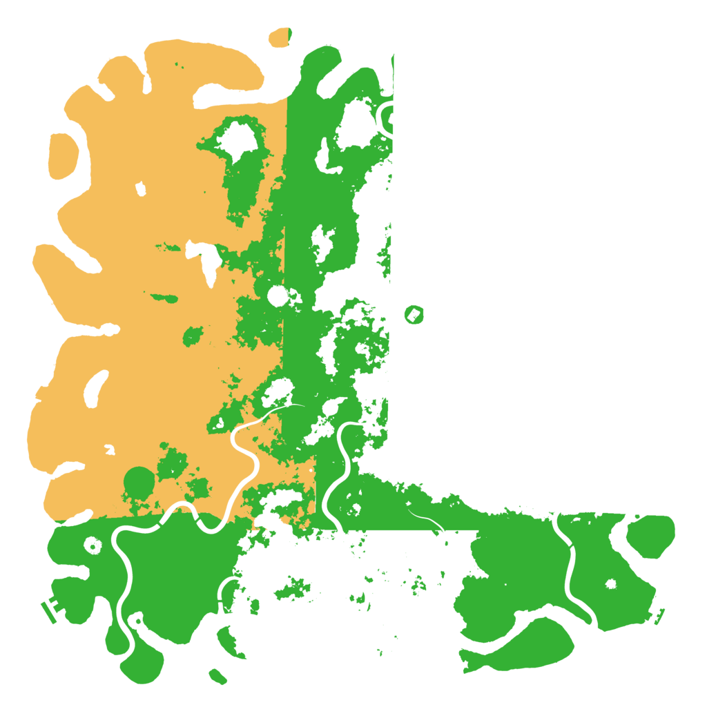 Biome Rust Map: Procedural Map, Size: 6000, Seed: 4667