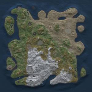 Thumbnail Rust Map: Procedural Map, Size: 4000, Seed: 903749813, 18 Monuments
