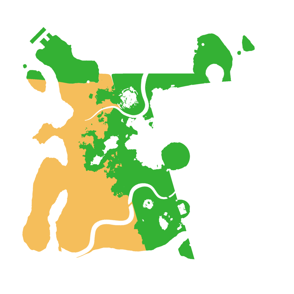 Biome Rust Map: Procedural Map, Size: 3000, Seed: 45678666