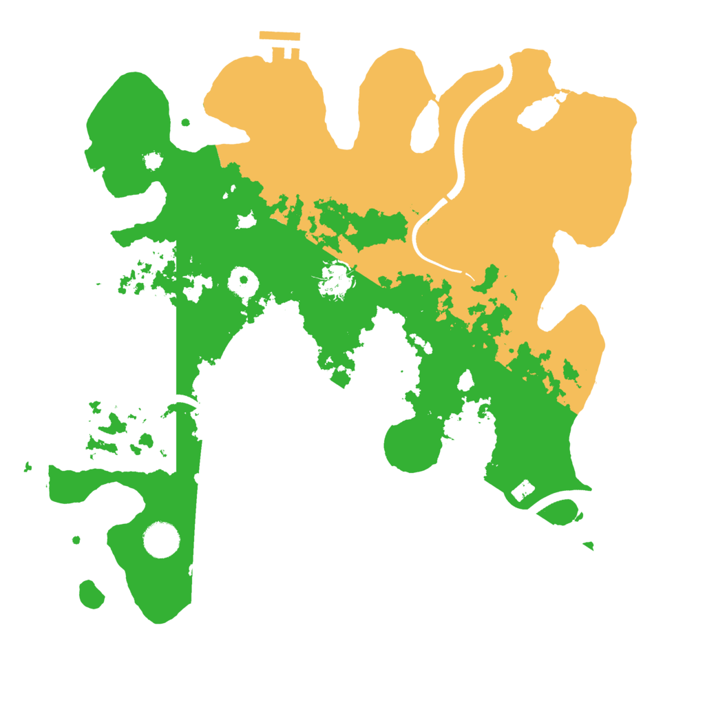 Biome Rust Map: Procedural Map, Size: 3500, Seed: 98979