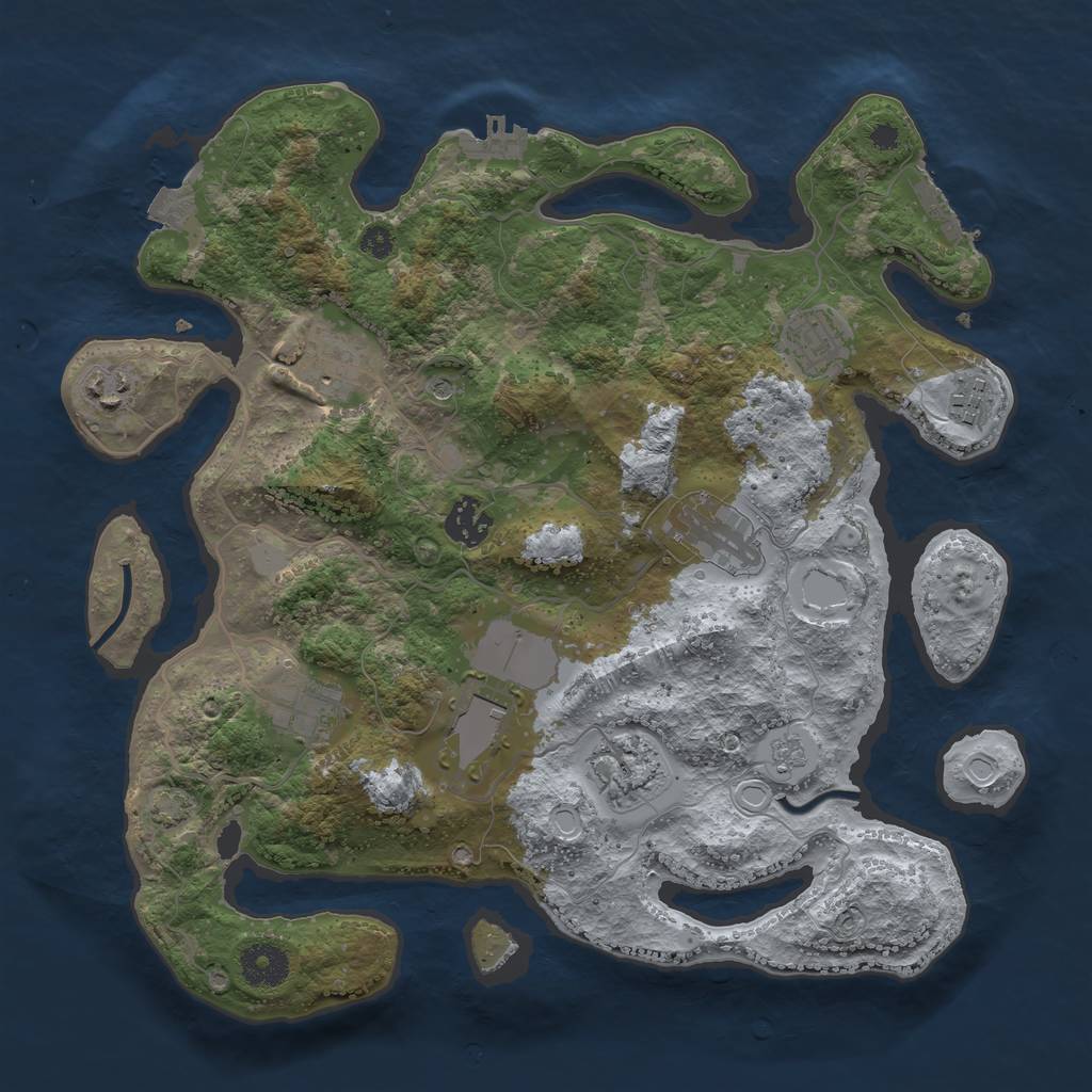 Procedural Map :: Rust Map :: Just-Wiped