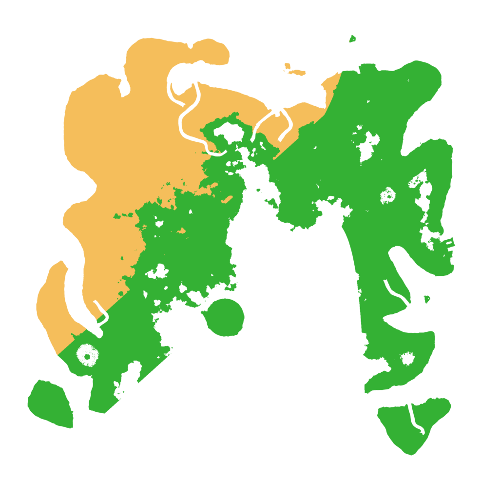 Biome Rust Map: Procedural Map, Size: 3500, Seed: 463530040