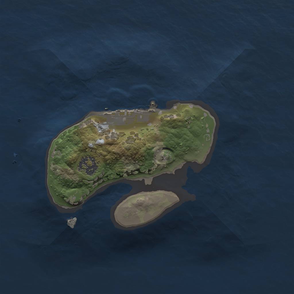 Rust Map: Procedural Map, Size: 1500, Seed: 4215632, 4 Monuments