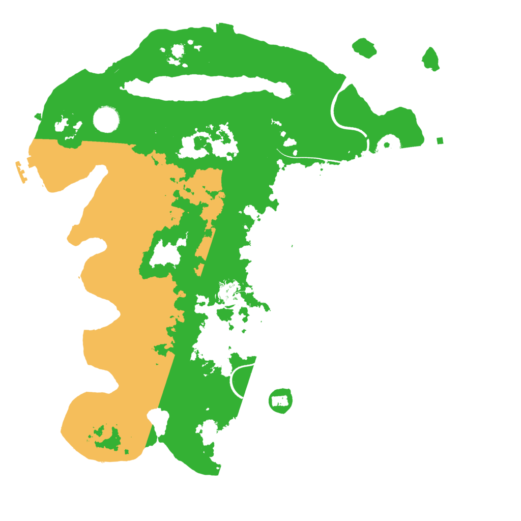 Biome Rust Map: Procedural Map, Size: 3500, Seed: 6598656