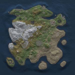 Thumbnail Rust Map: Procedural Map, Size: 3000, Seed: 1562431716, 12 Monuments