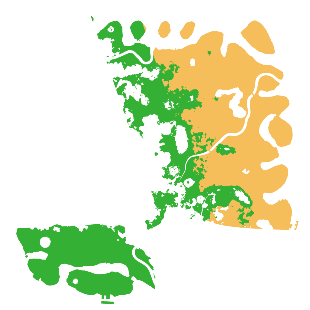 Biome Rust Map: Procedural Map, Size: 5000, Seed: 768840724