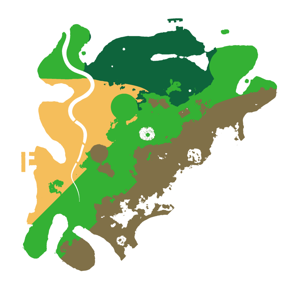 Biome Rust Map: Procedural Map, Size: 3000, Seed: 51483