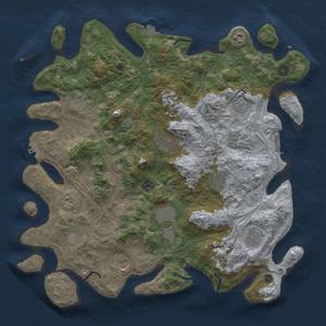 Thumbnail Rust Map: Procedural Map, Size: 4250, Seed: 2141312974, 19 Monuments