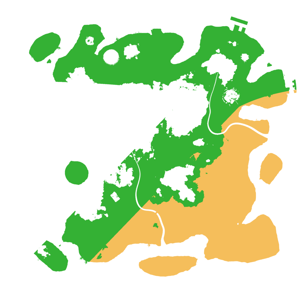 Biome Rust Map: Procedural Map, Size: 3500, Seed: 958182719