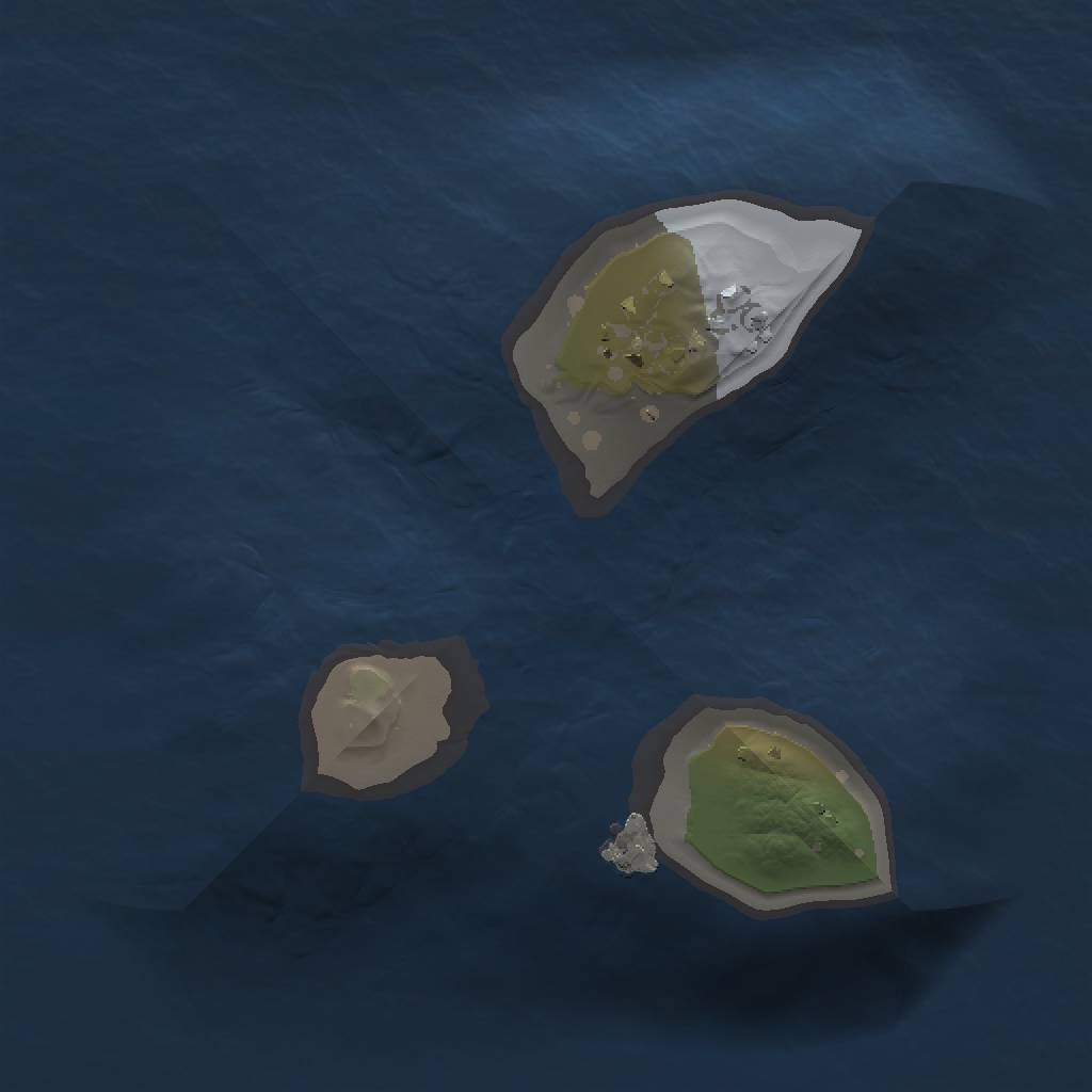 Rust Map: Procedural Map, Size: 1000, Seed: 539871225, 3 Monuments