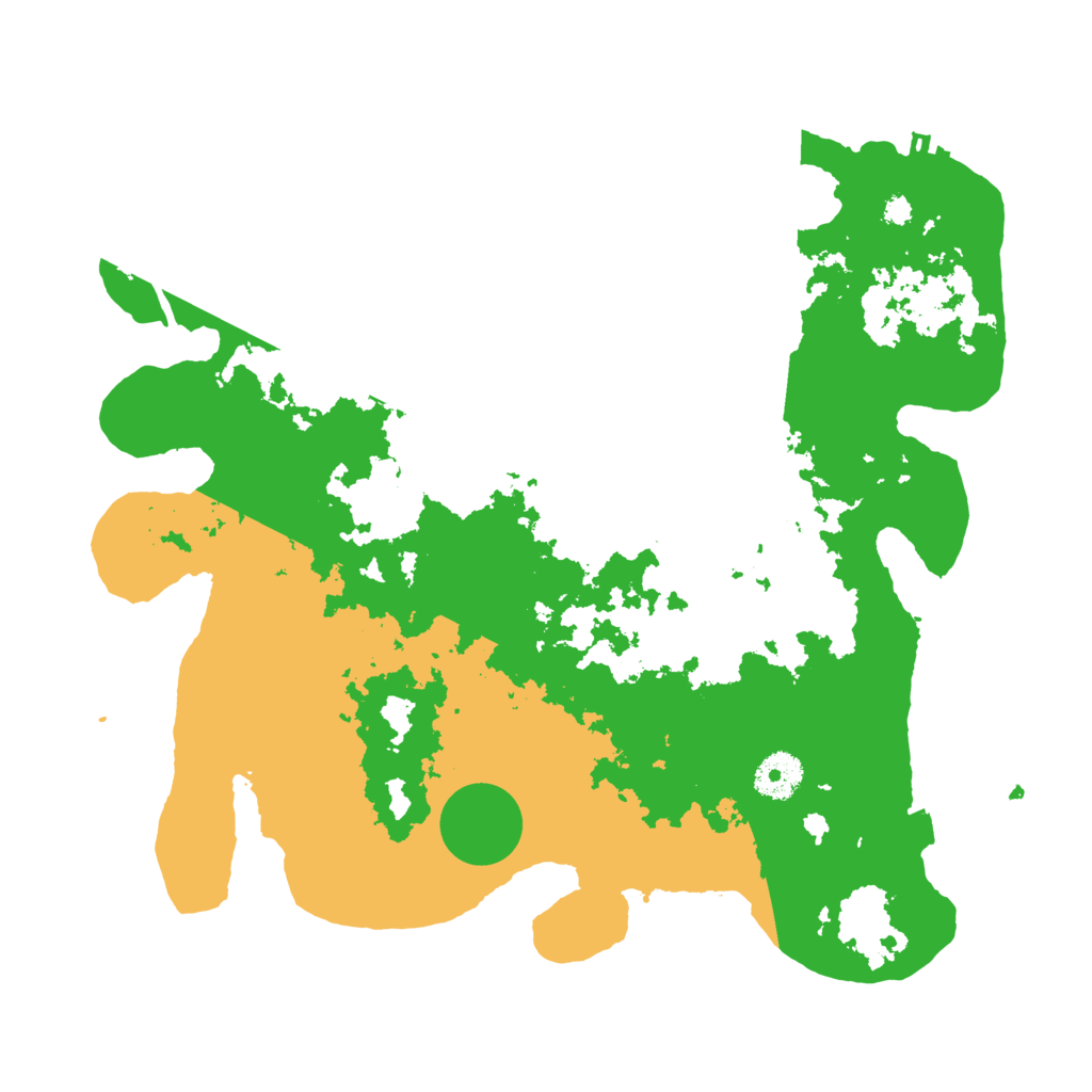 Biome Rust Map: Procedural Map, Size: 3500, Seed: 478590698