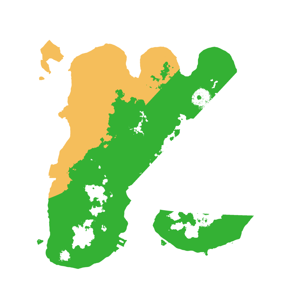 Biome Rust Map: Procedural Map, Size: 2500, Seed: 5645865