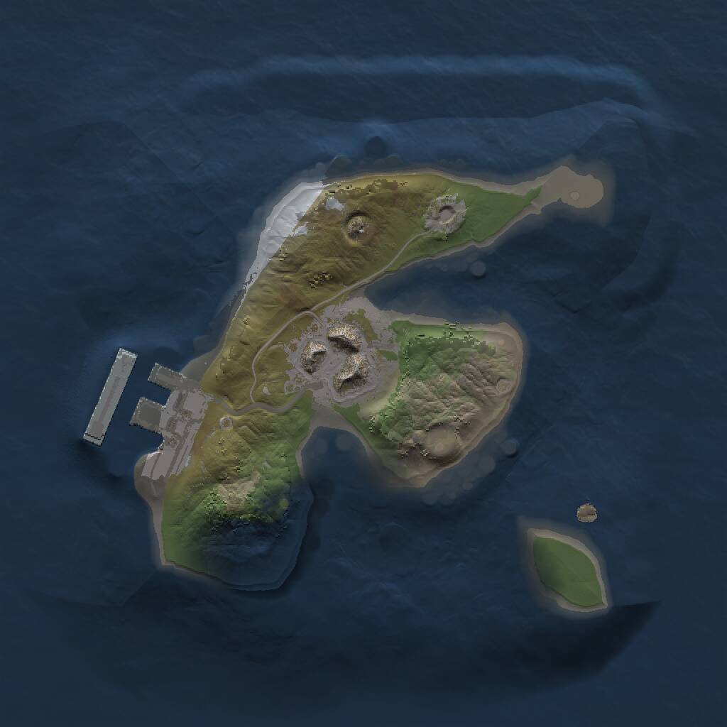 Rust Map: Procedural Map, Size: 1500, Seed: 316302676, 3 Monuments
