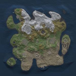 Thumbnail Rust Map: Procedural Map, Size: 3000, Seed: 1155627126, 14 Monuments