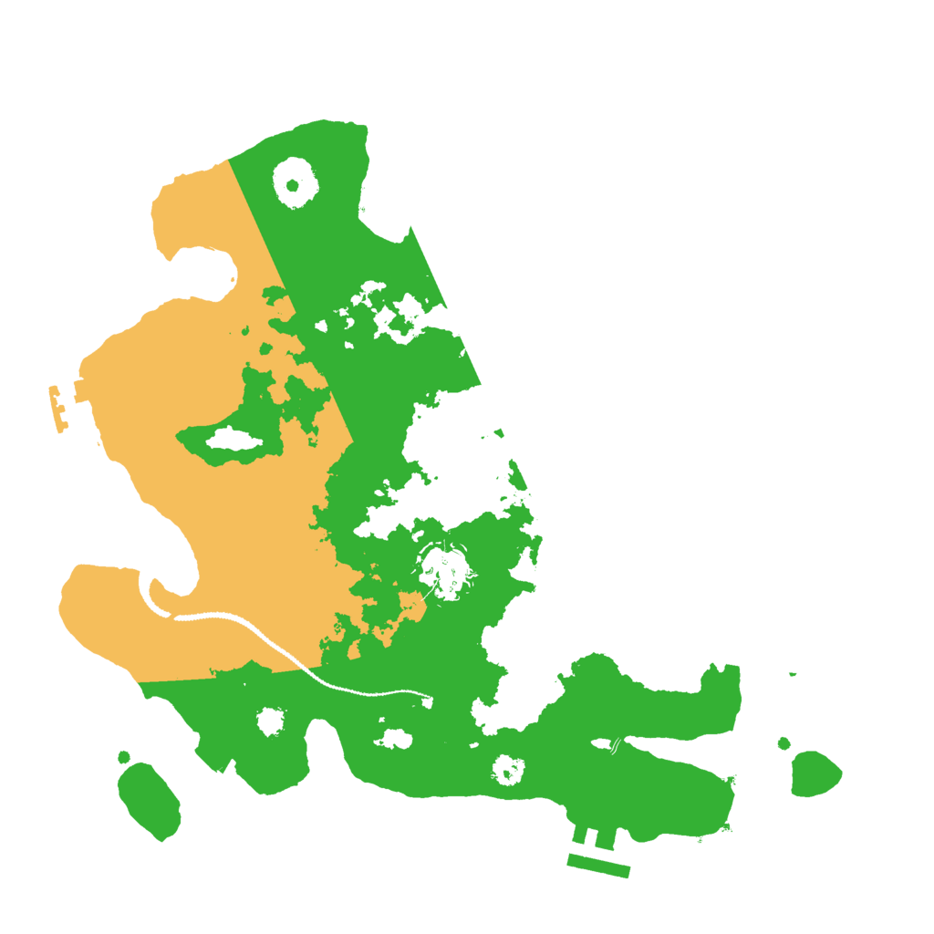 Biome Rust Map: Procedural Map, Size: 3000, Seed: 624443