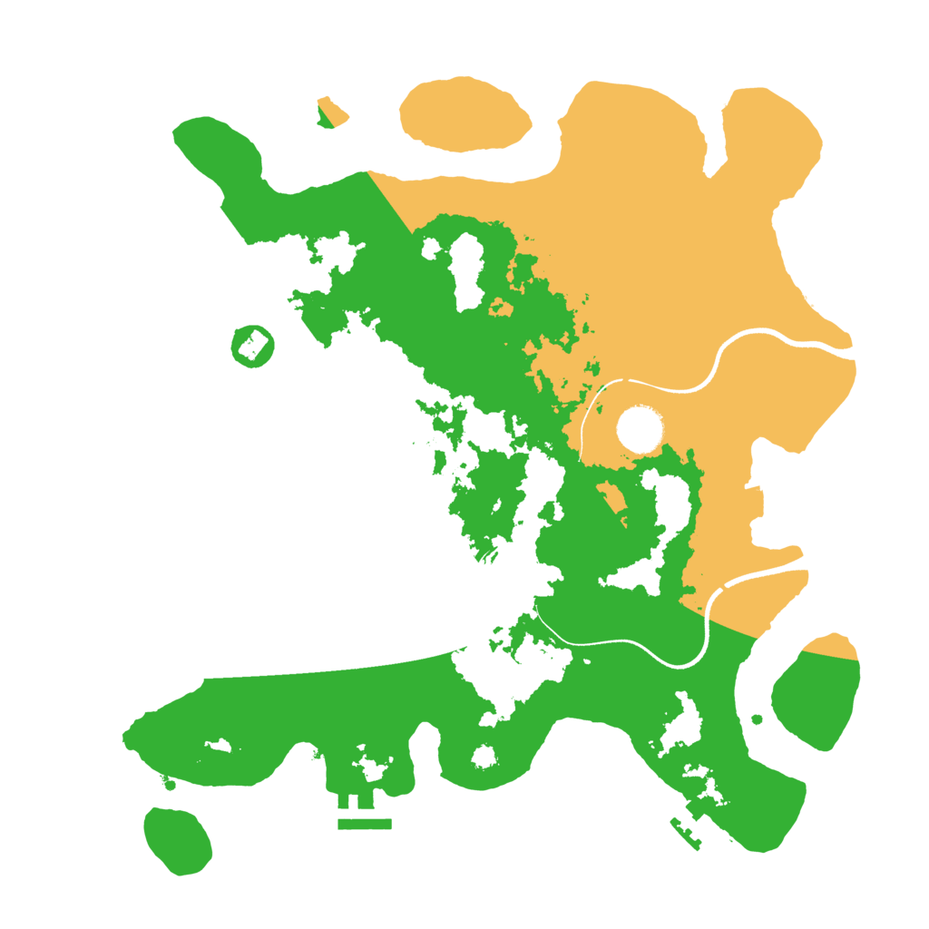 Biome Rust Map: Procedural Map, Size: 3500, Seed: 294023198