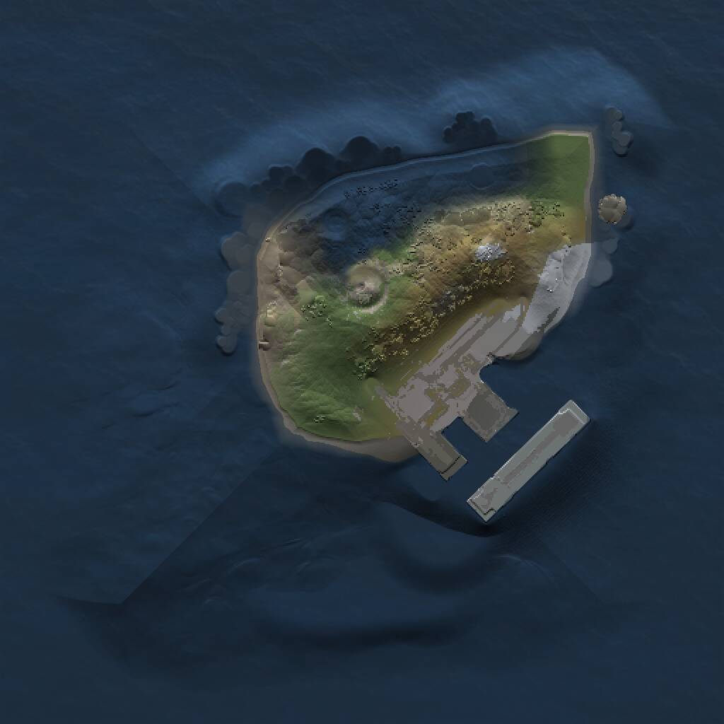 Rust Map: Procedural Map, Size: 1000, Seed: 31400574, 2 Monuments