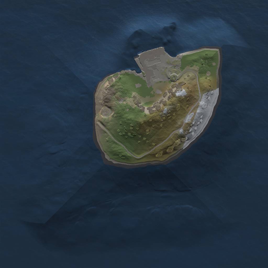 Rust Map: Procedural Map, Size: 1000, Seed: 31400574, 3 Monuments