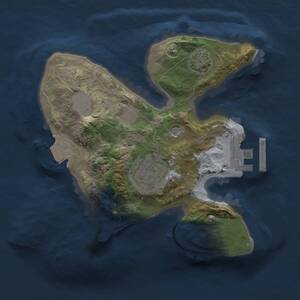 Thumbnail Rust Map: Procedural Map, Size: 1800, Seed: 1099629656, 5 Monuments