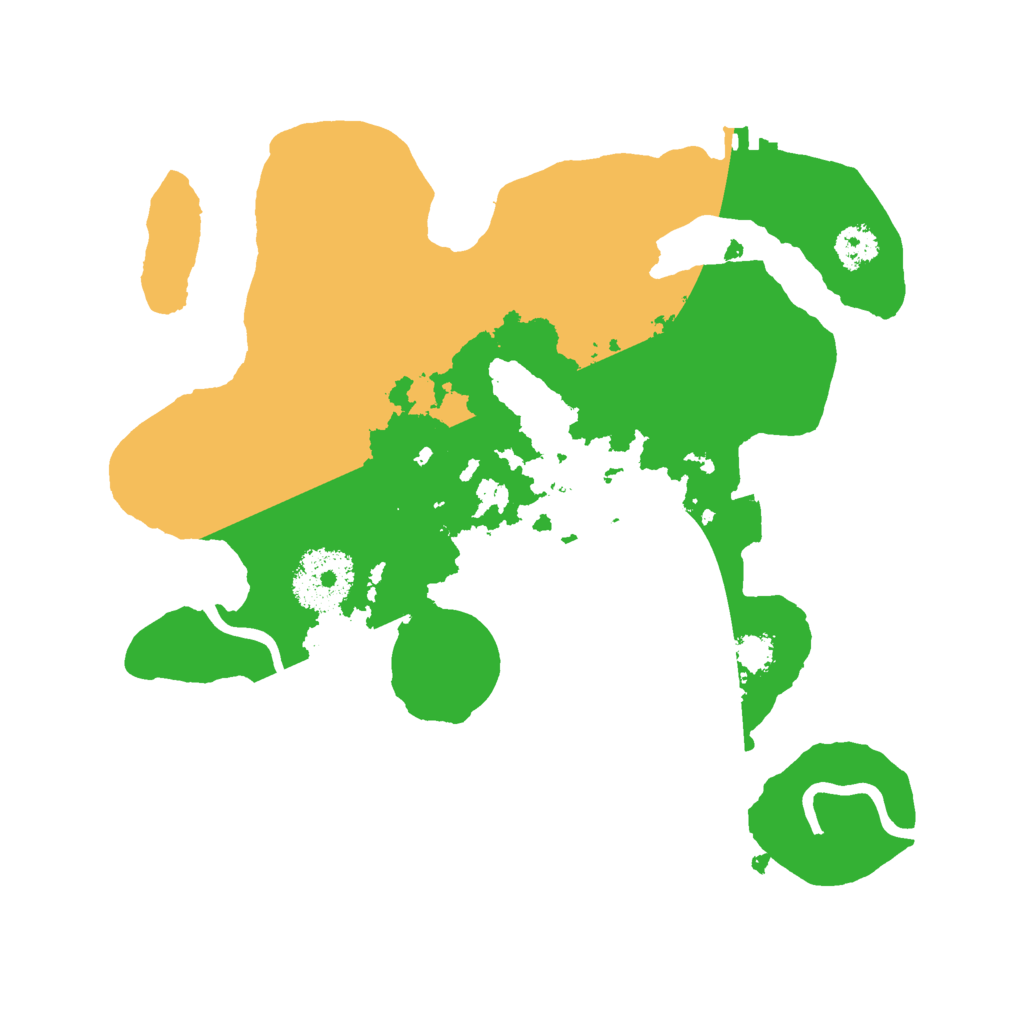 Biome Rust Map: Procedural Map, Size: 2500, Seed: 13338