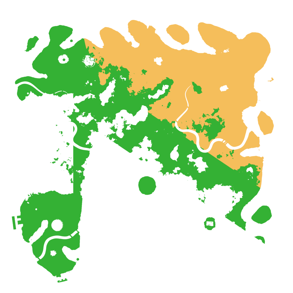 Biome Rust Map: Procedural Map, Size: 4500, Seed: 73492