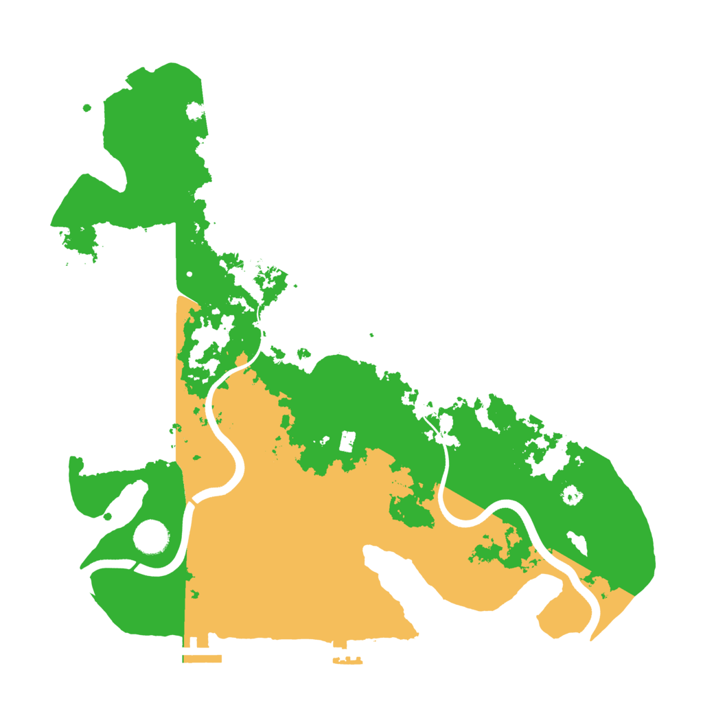 Biome Rust Map: Procedural Map, Size: 3600, Seed: 12537619