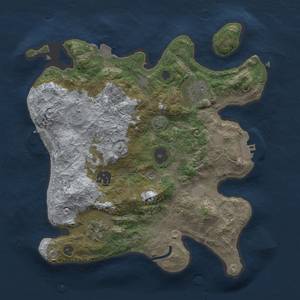 Thumbnail Rust Map: Procedural Map, Size: 3000, Seed: 1964136730, 12 Monuments