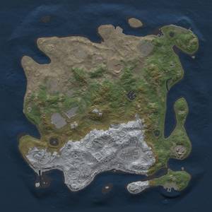 Thumbnail Rust Map: Procedural Map, Size: 3500, Seed: 295487674, 16 Monuments