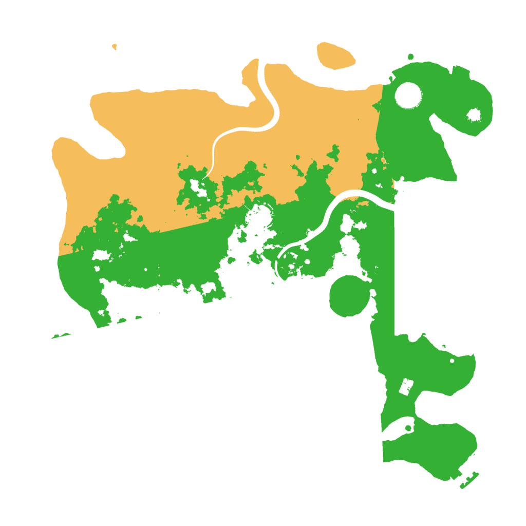 Biome Rust Map: Procedural Map, Size: 3500, Seed: 295487674