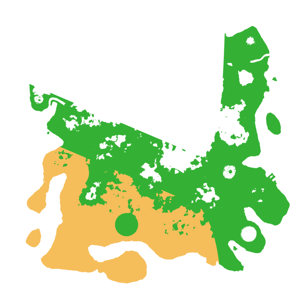 Biome Rust Map: Procedural Map, Size: 3500, Seed: 31670585