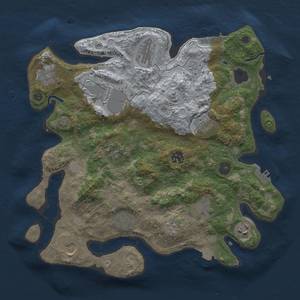 Thumbnail Rust Map: Procedural Map, Size: 3500, Seed: 31670585, 19 Monuments